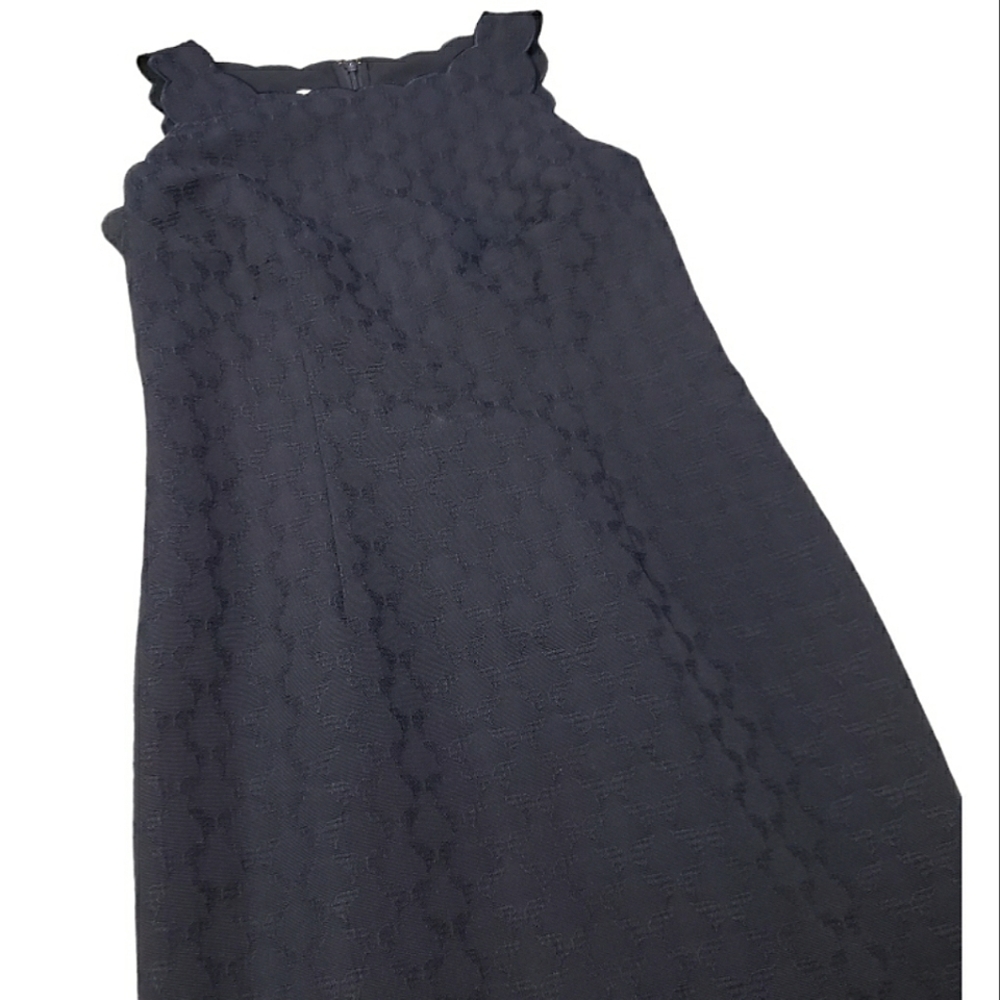 Talbots Scalloped Jacquard Sheath Dress - Picture 3 of 7